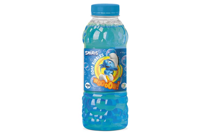 Бульбашки мильні 200637 "Mega Bubbles з тарілкою Смурфики" об'єм 450 мл DoDo, фото 2