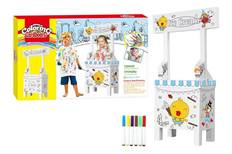 Набір для творчості YG TOYS «Розмальовка-конструктор: Маркет з морозивом»