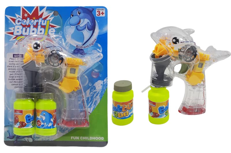Пістолет для мильних бульбашок «Дельфінчик» на батарейках YG TOYS