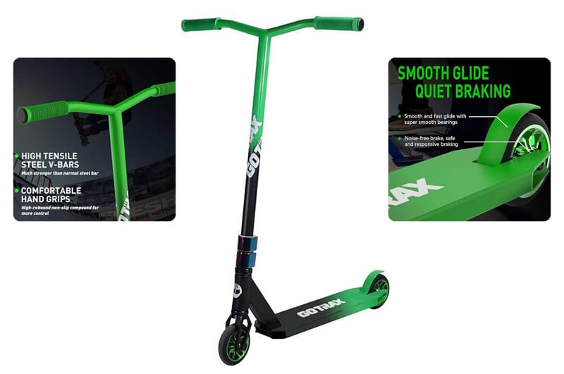 Самокат трюковий Go TRAX ST PRO 200 GREEN, фото 2