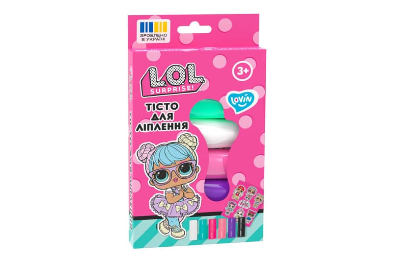Набір для ліплення з тістом LOL41245 "L.O.L. Surprise!" 6 кольорів LOVIN, фото 2