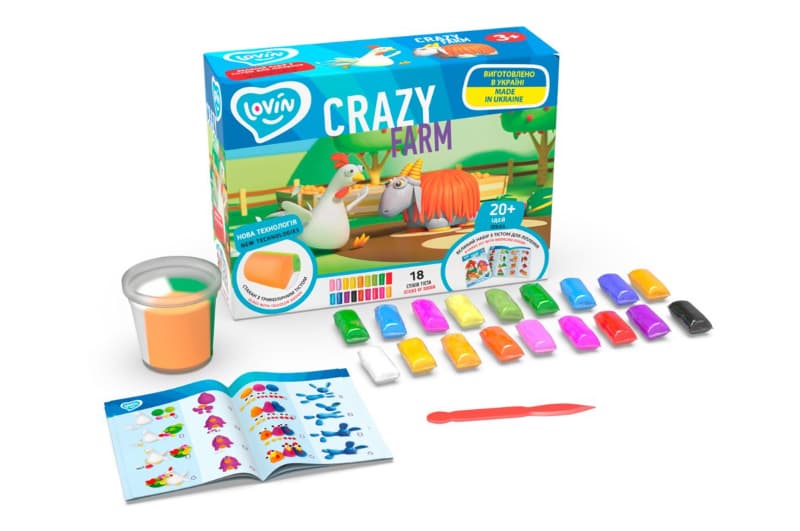 Набір для ліплення з тістом 41189 "Crazy Farm" LOVIN