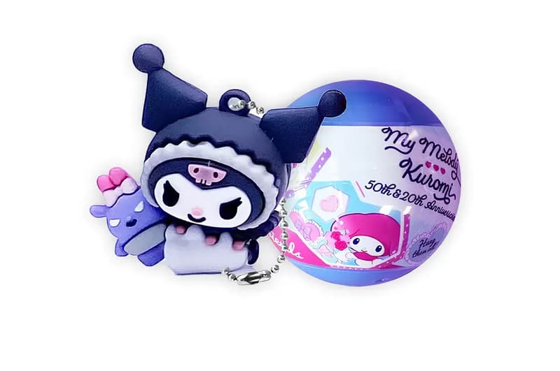 Фігурка-сюрприз HK024 «Hello Kitty» на ланцюжку, у кулі — Моя Мелоді або Куромі, фото 3
