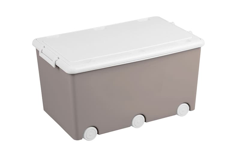 Контейнер з кришкою 58x38x33 см PW-001-177 кам'яно-сірий TEGA