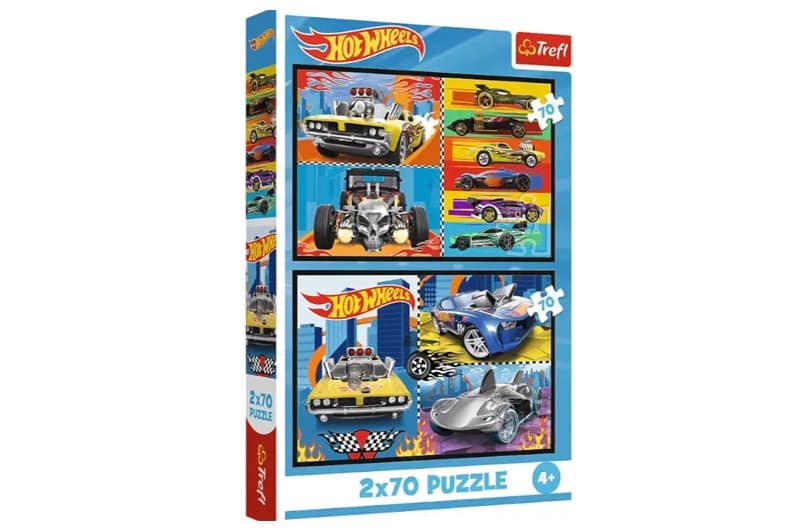 Пазли - 2в1 70 елм. - 34442 "Hot Wheels" Trefl