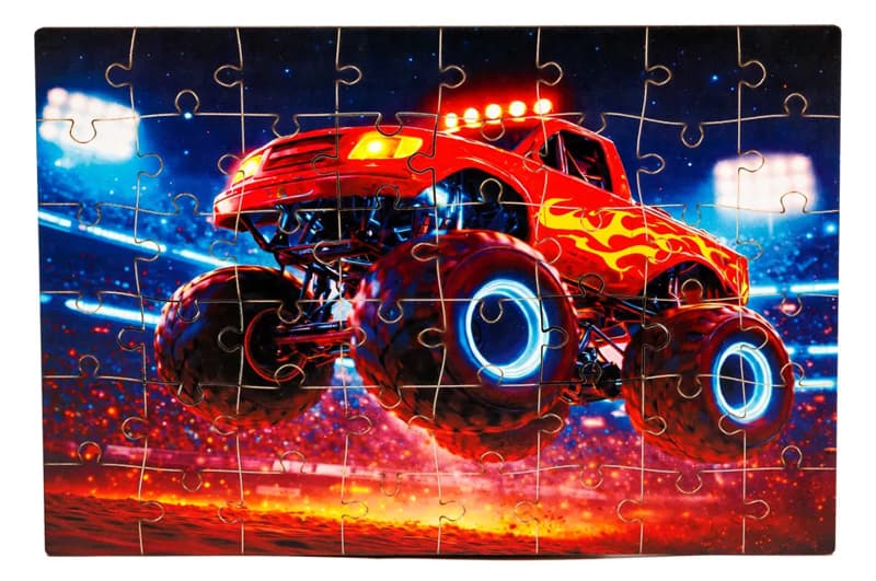 Пазл дерев'яний Puz-05003 Джип, А5 в тубусі PuzzleOk, фото 3