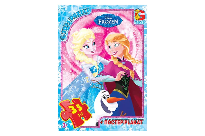 Пазли 35 ел. ТМ "G-Toys" із серії "Frouzen" (Крижане Серце)