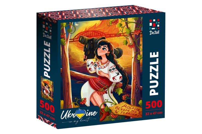 Пазли на 500 елементів «Україночка з джавеліном» Vladi Toys DT500-07