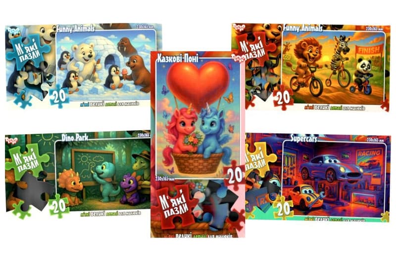 М’які пазли на 20 елементів Danko Toys
