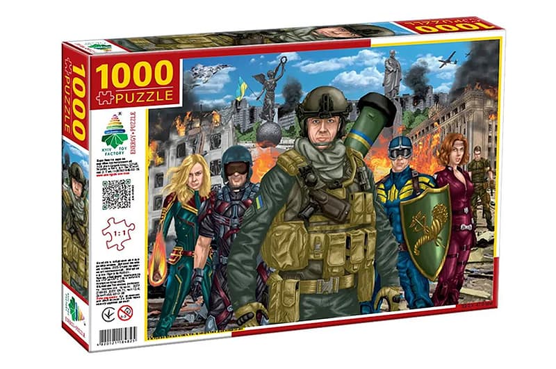 Пазли «Незламні захисники України», 1000 елементів, Київська фабрика іграшок