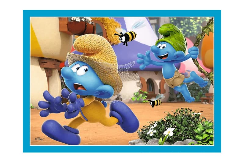 Пазли - 4в1 - 34656 "Село Смурфів" Trefl, фото 3