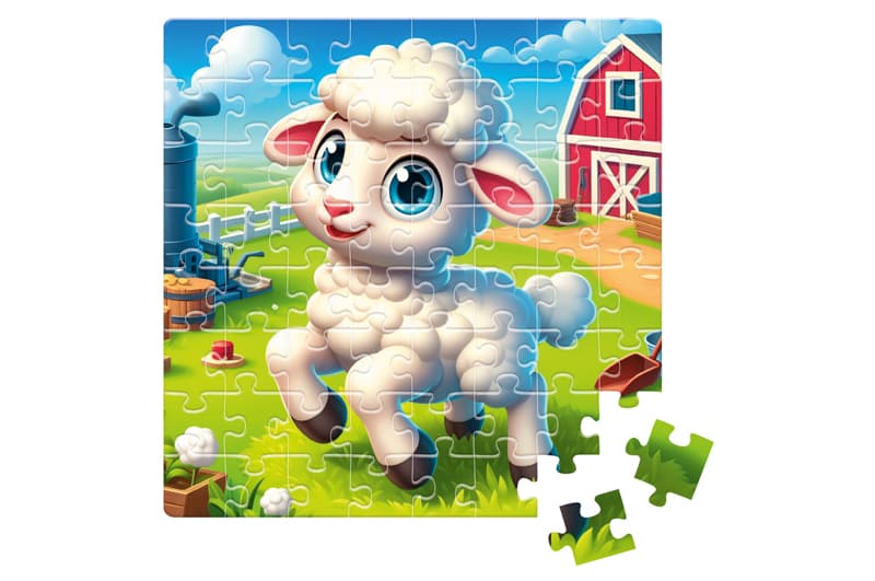Пазли De.tail. Спритна овечка. 64 деталі DT1234-22 (укр) Vladi Toys