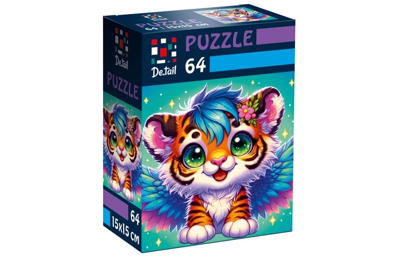 Пазли Vladi Toys De.tail «Крилате тигреня», 64 деталі, DT1234-02, фото 2