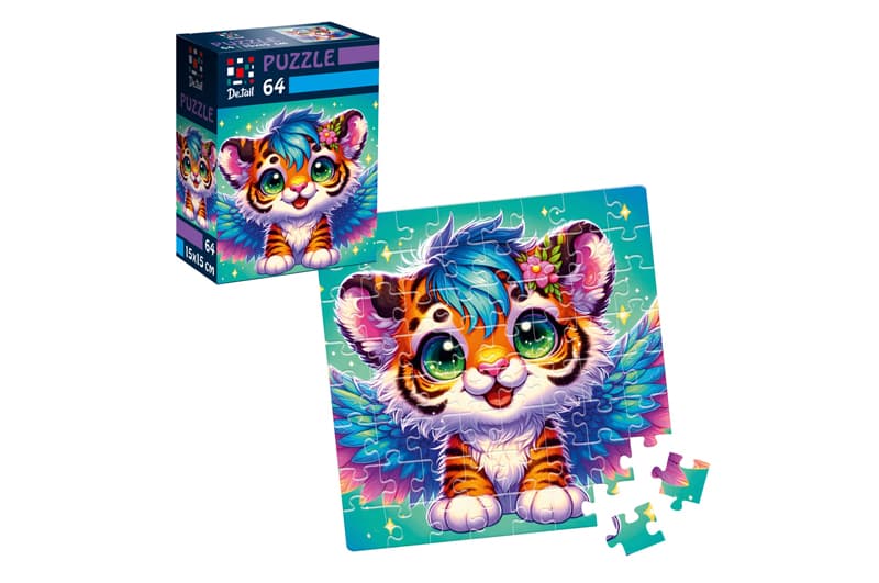 Пазли Vladi Toys De.tail «Крилате тигреня», 64 деталі, DT1234-02