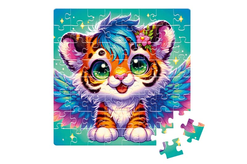 Пазли Vladi Toys De.tail «Крилате тигреня», 64 деталі, DT1234-02, фото 3