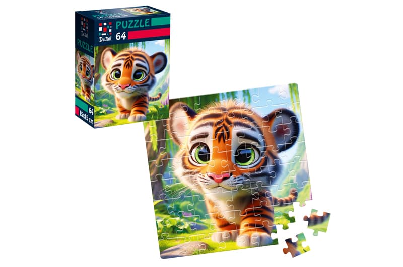 Пазли Vladi Toys De.tail «Миле тигреня», 64 деталі, DT1234-15