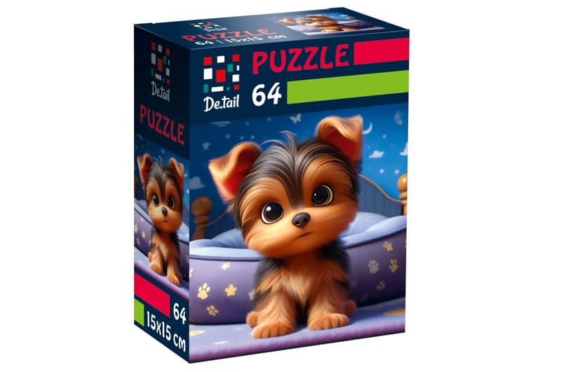 Пазли Vladi Toys De.tail «Допитливе цуценя», 64 деталі, DT1234-09, фото 3
