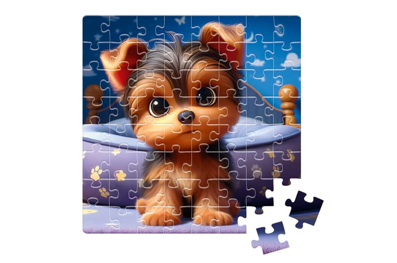 Пазли Vladi Toys De.tail «Допитливе цуценя», 64 деталі, DT1234-09, фото 2