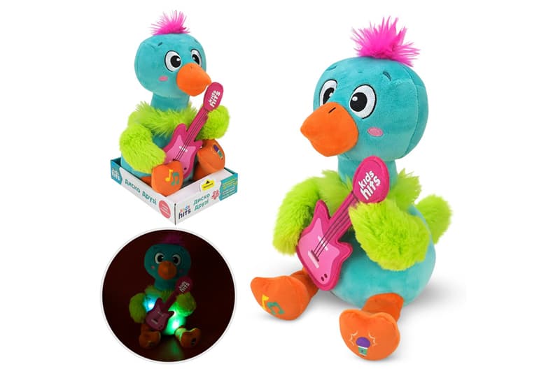 М'яка інтерактивна іграшка Disco Pals KH88/001 страус у коробці 15*20*30 KidsHits