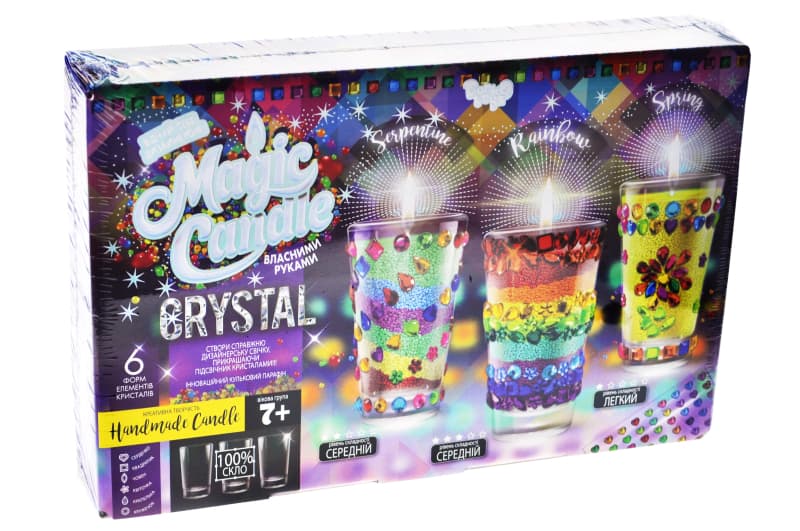 Набір для творчості MgC-02-01 "MAGIC CANDLE CRYSTAL" парафінові свічки своїми руками DANKO