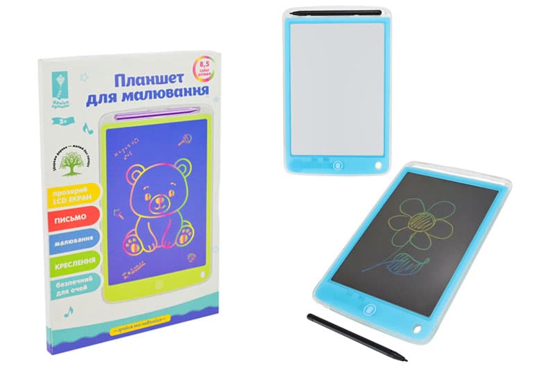 Планшет для малювання LCD PL7062 "Грайся та навчайся" екран 8,5" у коробці