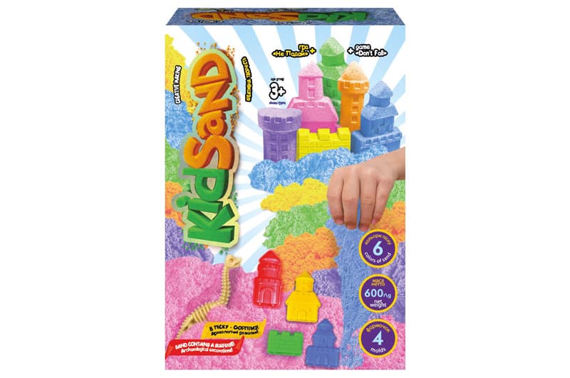 Набір з кінетичним піском KS-04-04U,05U,06U...09U "KidSand" 600 гр. в коробці DANKO