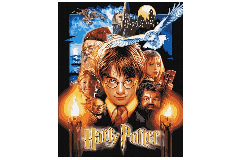 Набір для розпису по номерах 40x50 см KHO8716 "Harry Potter: Постер" з фарбами металік Ideyka