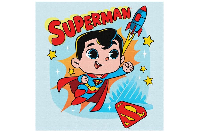 Набір для розпису по номерах 25x25 см KHO1341 "Superman: Політ до зірок" Ideyka