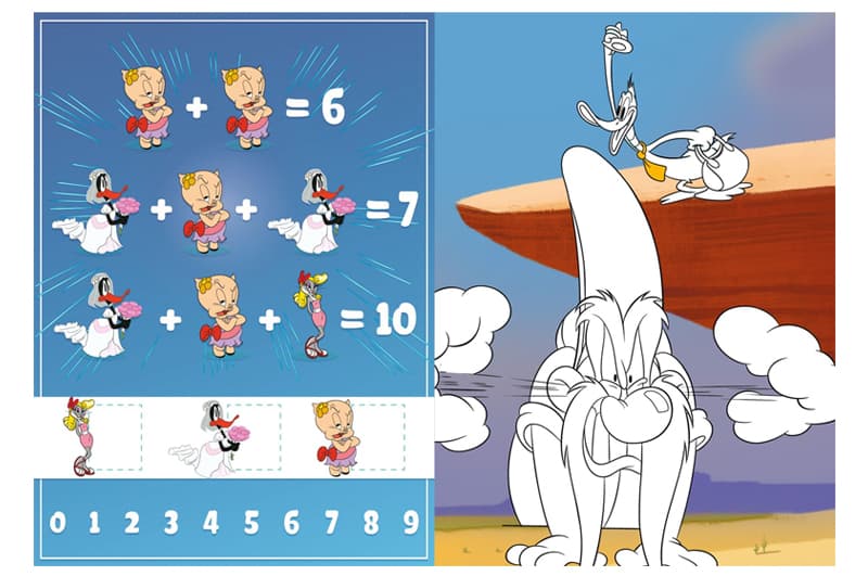Розмальовка LCB44 WB Looney Tunes: Веселий кролик зі стікерами IDEYKA, фото 3