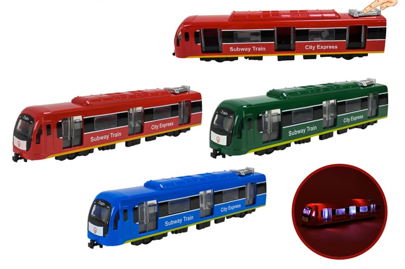 Іграшкова залізниця 731-27K зі світлом, на батарейках, 3 кольори, фото 3