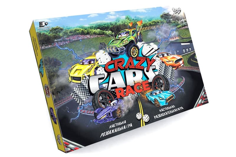 Настільна гра DTG94R "Crazy Cars Race" DANKO