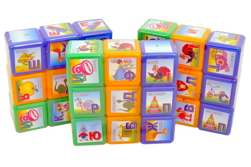 Кубики 06041 "Абетка" 9шт Mtoys