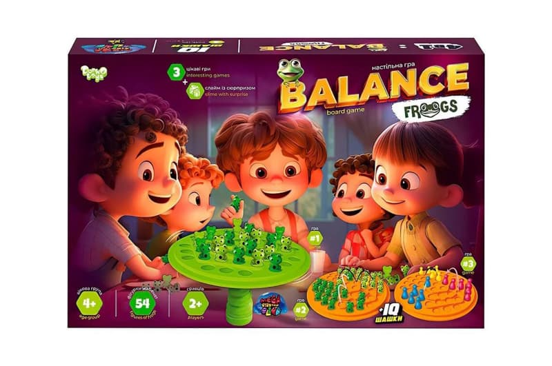 Настільна гра BalF-01 "Balance Frogs" велика DANKO