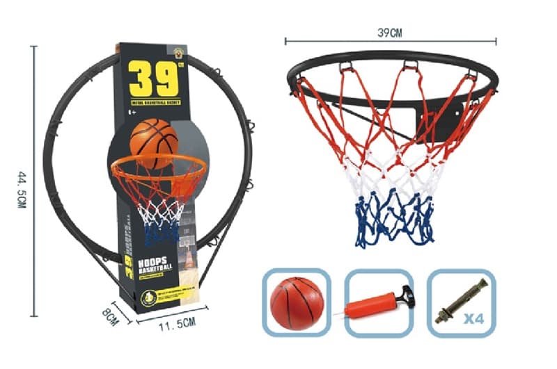 Баскетбольне кільце 666-3902 діаметр 39см р.39x8x44,5 см YG Toys