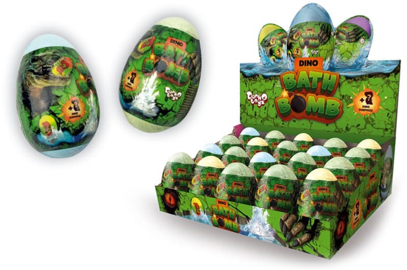 Бомбочка для ванни BB-02-02 "Bath Bomb" Dino в дисплеї 20 шт. DANKO