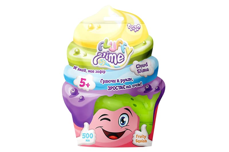 Слайм FLS-02-01U "Fluffy Slime" 500 гр, в пакеті DANKO
