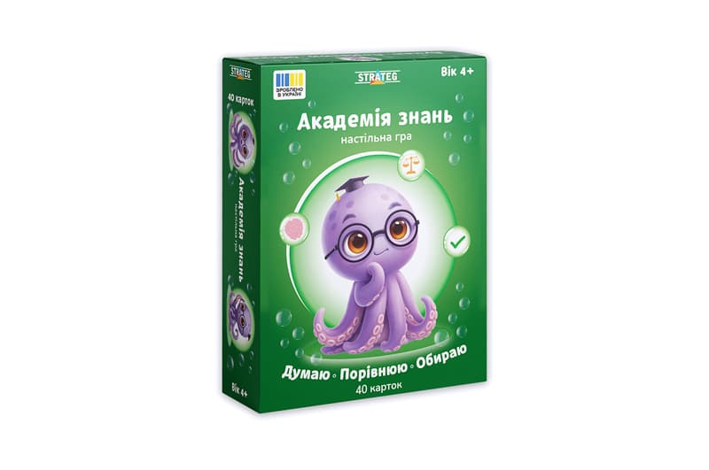 Настільна гра 31219 "Академія знань. Думаю. Порівнюю. Обираю" STRATEG