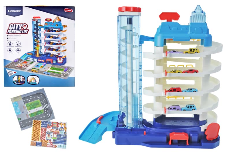 Паркінг 3302A на батарейках, в коробці р.42x15,5x35,5 см YG Toys