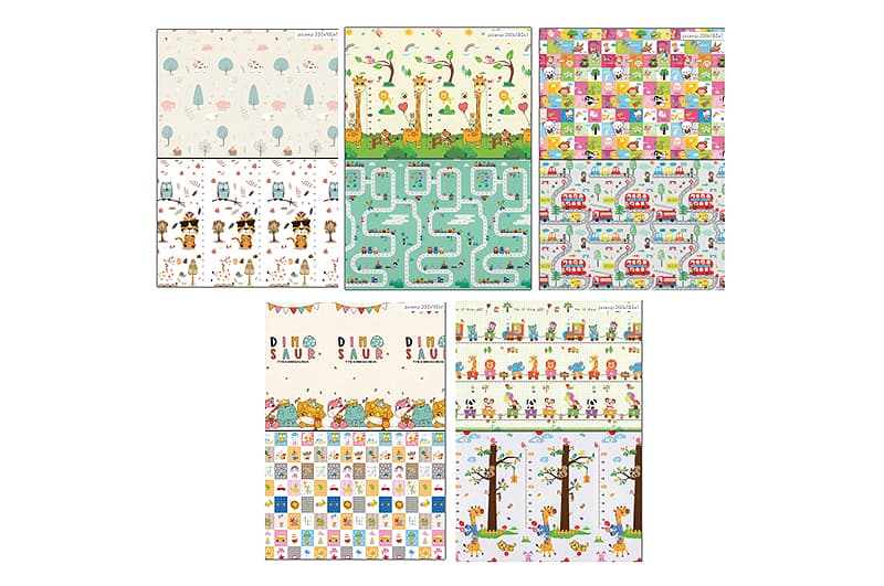 Килимок складний XPE-011/12/13/14/15NEW 5кол. 200x1x180 сумка 89x9.6x3.9 XPE CARRELLO