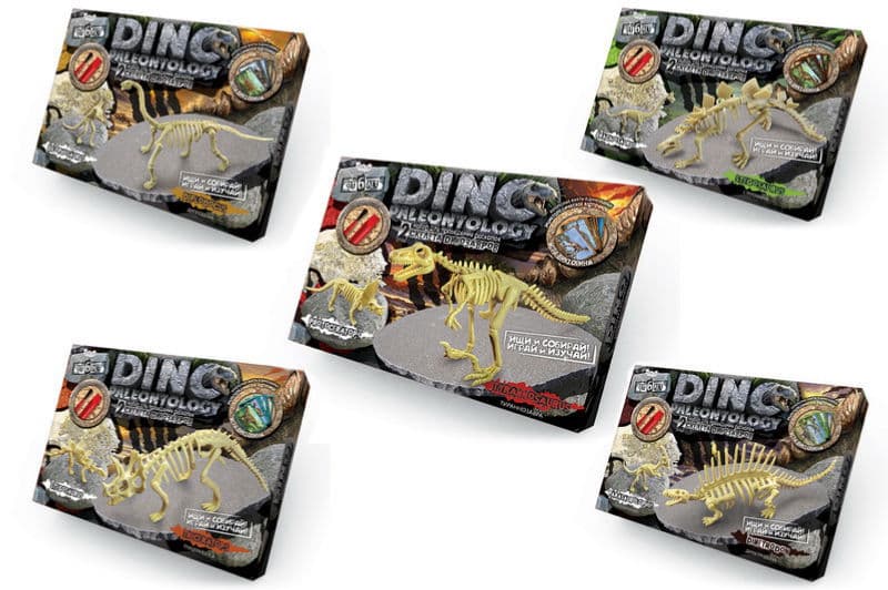 Набір для розкопок DP-01-01,02,03,04,05 "DINO PALEONTOLOGY" великий DANKO