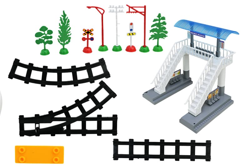 Залізна дорога 2811Y на батарейках, коробка, фото 3