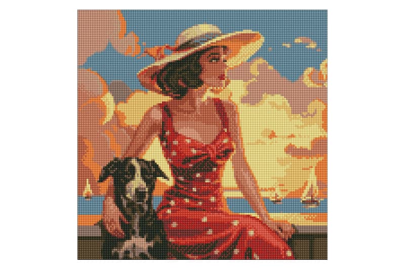 Набір з алмазною мозаїкою 40x40 см AMO7693 "Атмосфера моря" Ideyka