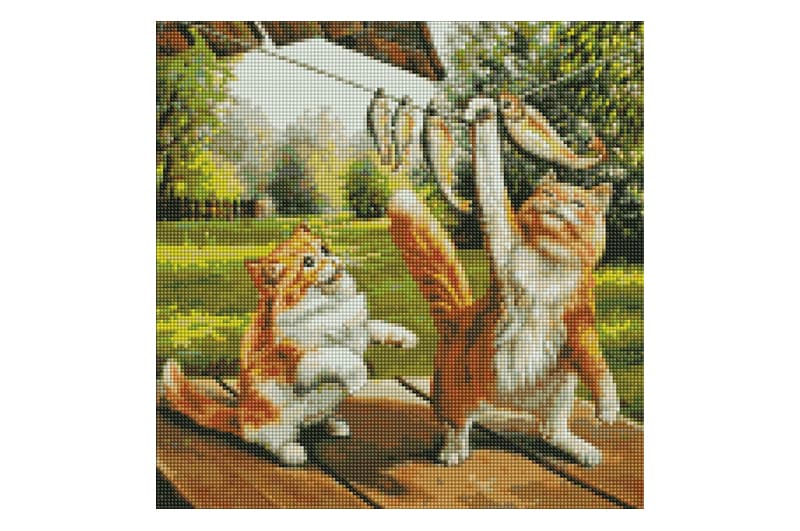 Алмазна мозаїка Ideyka «Гарний улов», 40×40 см, AMO7653