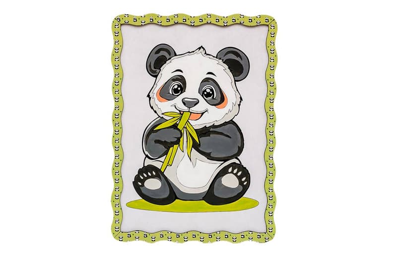Картина по номерах Puz-22948 "Панда"дерев'яна, формат А4 PuzzleOk, фото 2