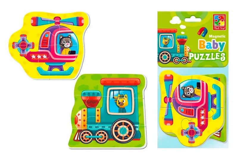 Магнітні пазли «Малюк зможе. Транспорт», Vladi Toys