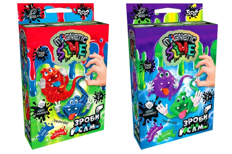 Набір для дослідів SLM-Mg-02-01U,02U "Crazy Slime Magnetic" міні DANKO