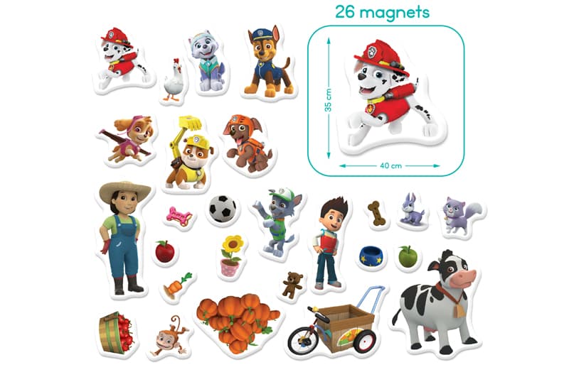 Магнітна гра DoDo «Щенячий патруль. Пригоди на фермі» з планшеткою, 200639, фото 5