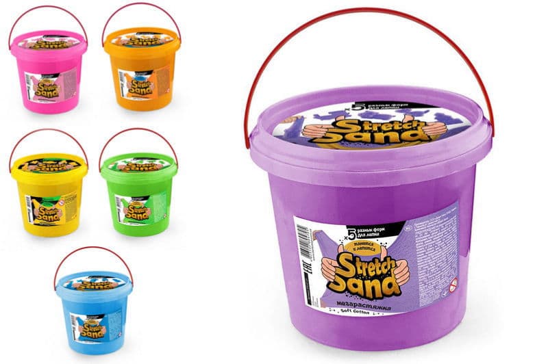 Слайм STS-01-01U "Stretch Sand" 700 гр, в відрі DANKO