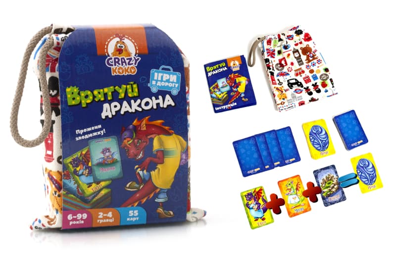 Настільна гра в мішечку "Crazy Koko. Врятуй дракона" VT8077-11 VladiToys