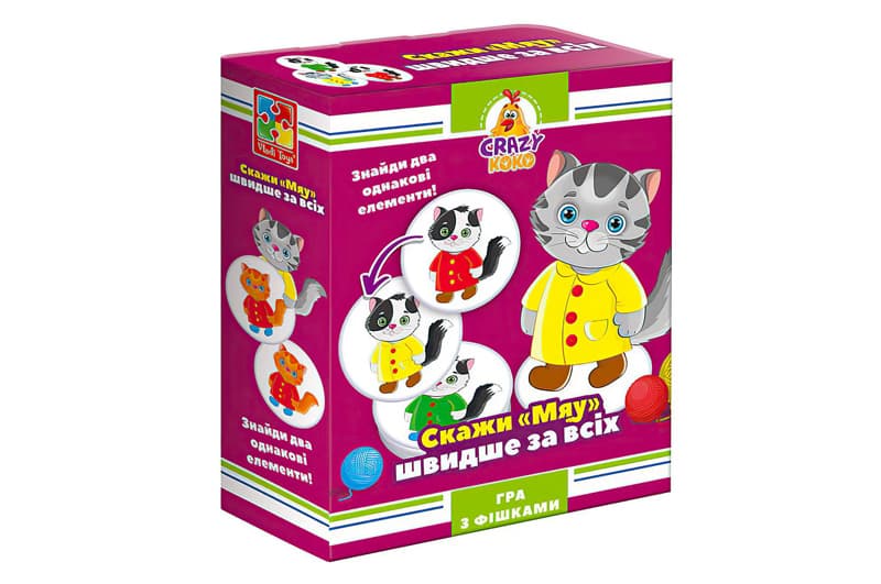 Настільна гра «Crazy Koko. Скажи Мяу!» Vladi Toys VT8025-07